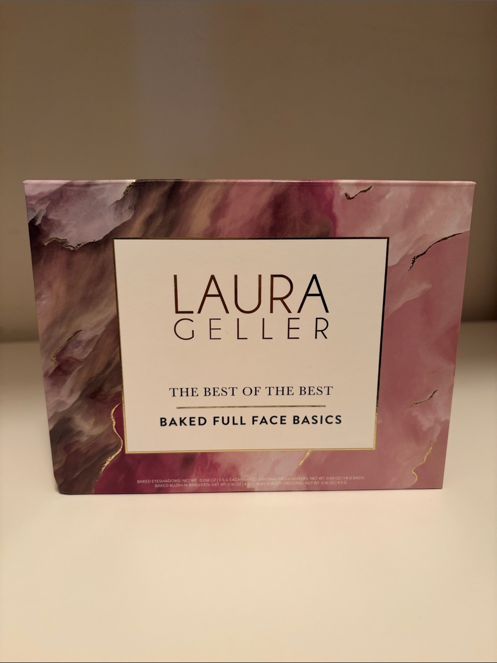 Laura Geller Baked Full Face Basics Palette - Pink Marble Design